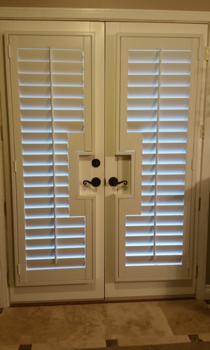 Shutters on a french door